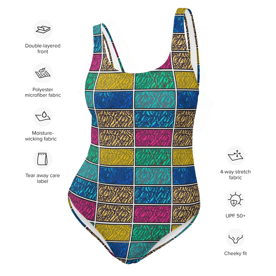 Bloom with Confidence: Floral Block One-Piece Swimsuit product image (12)