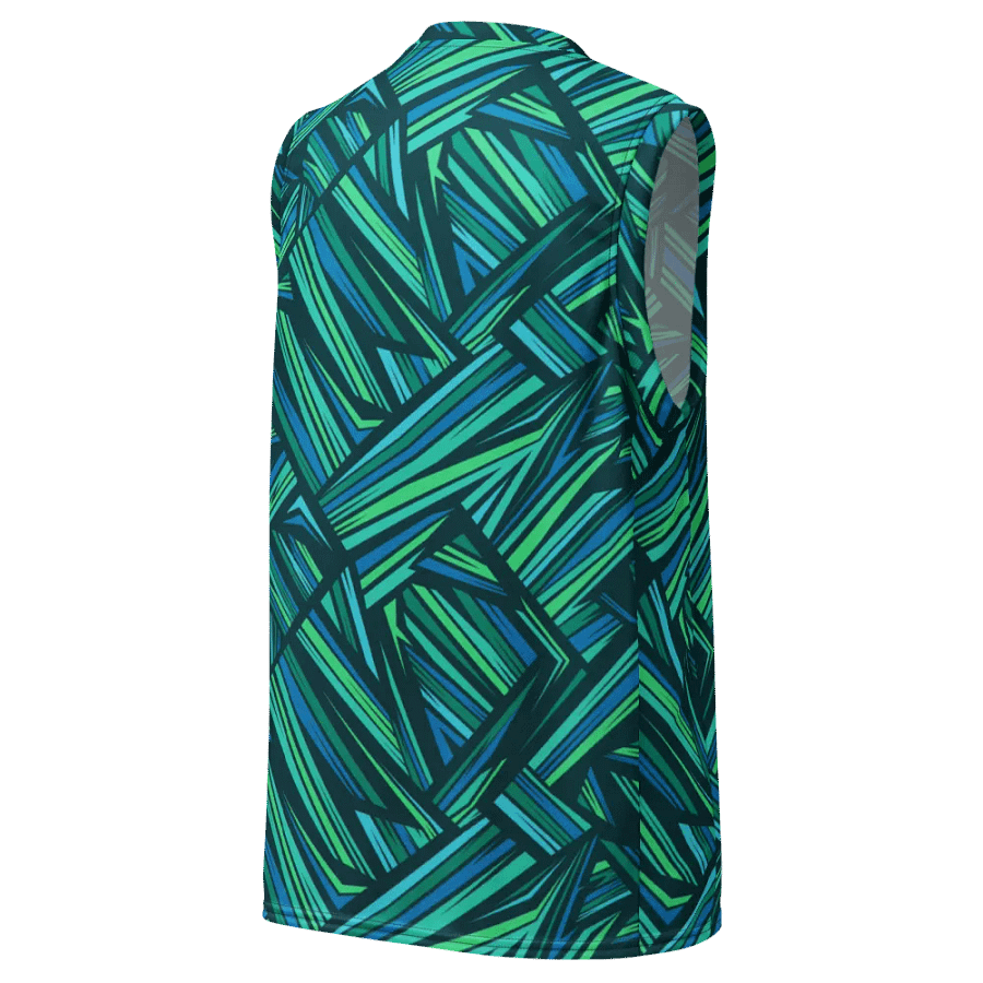 Aqua Angles | Recycled Unisex Basketball Jersey product image (5)