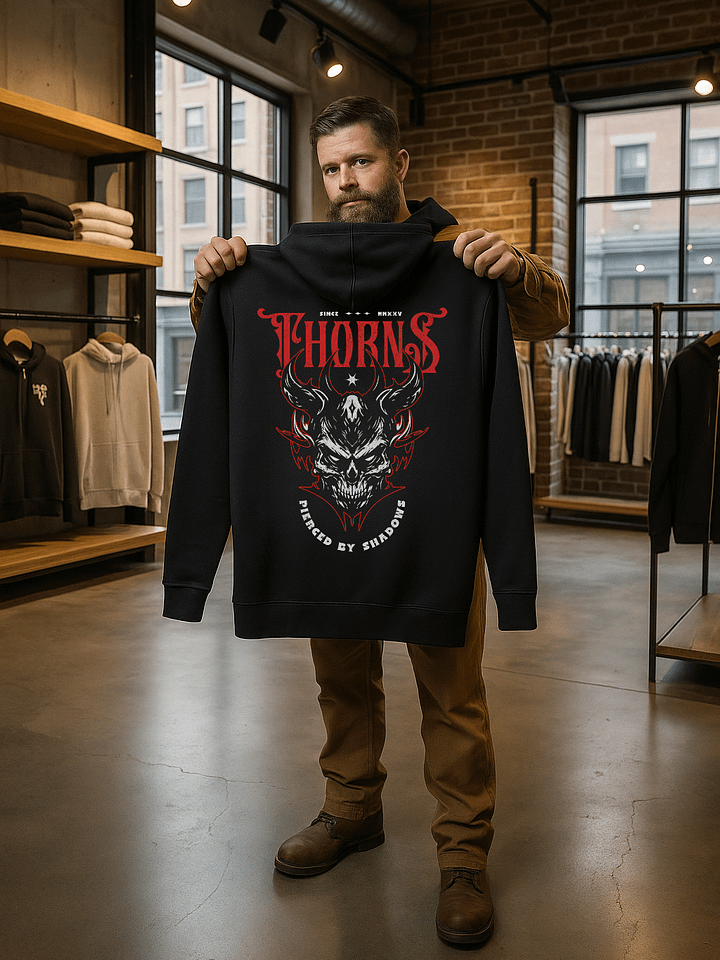Thorns- Streetwear Dark Fashion Unisex Hoodie- Premium Cotton Heritage M2580 product image (1)