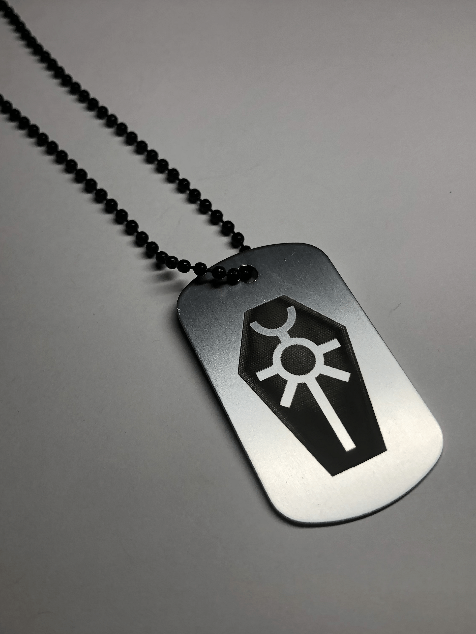 METAL TOMB - Engraved Dog Tag Pendant Necklace product image (4)