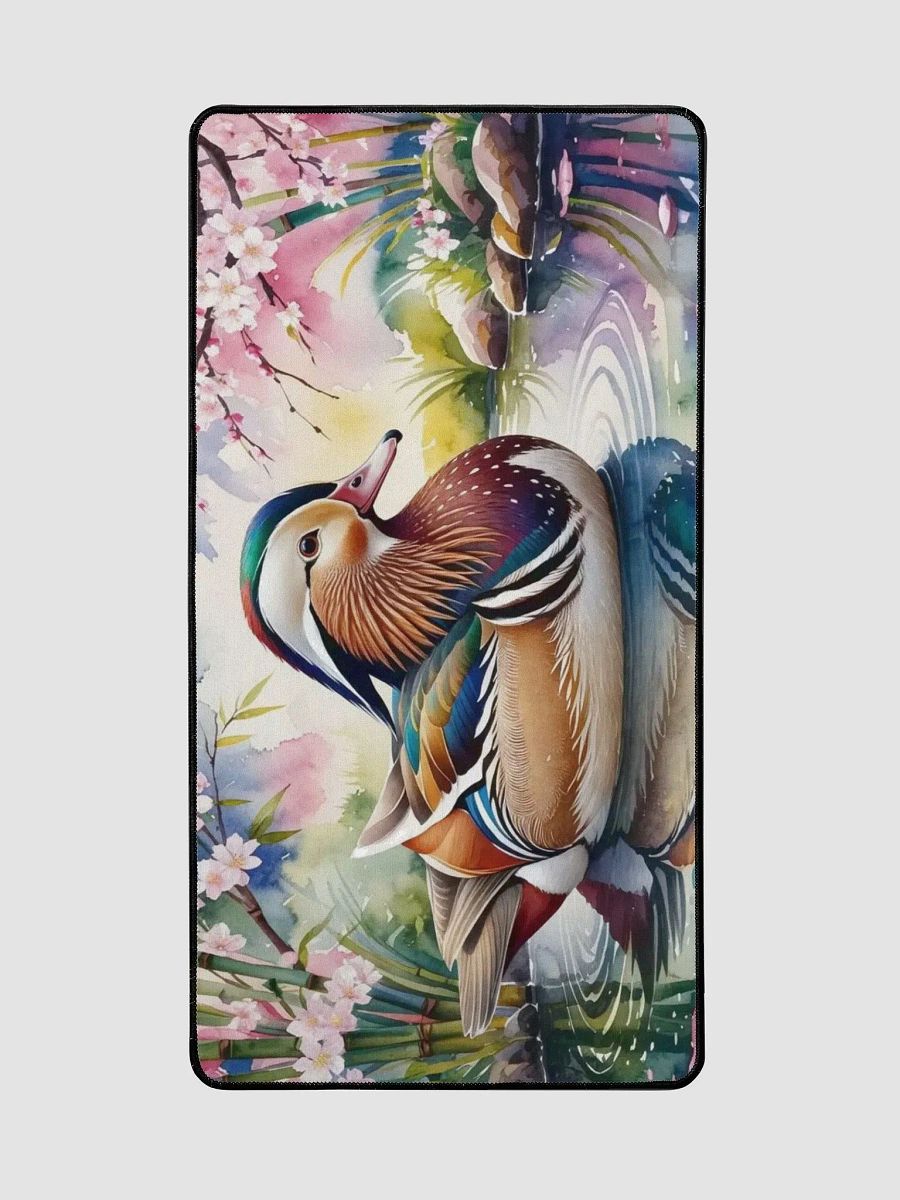 Cherry Blossom Duck Pond Desk Mat product image (2)
