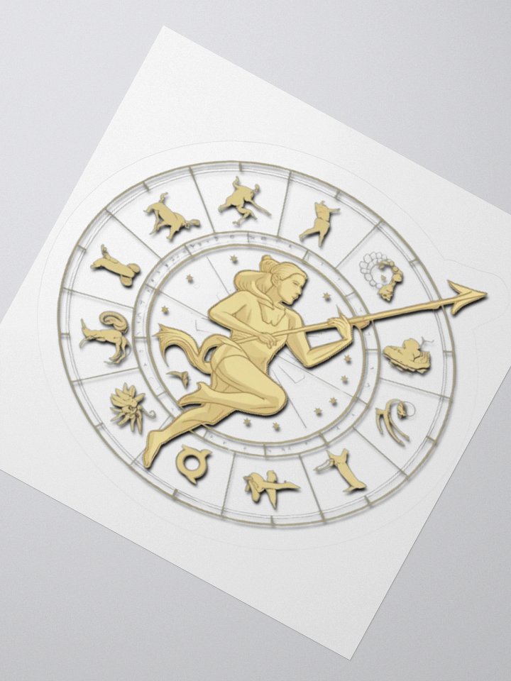 Exclusive Sagittarius Zodiac Sticker: Centaur Archer in Cosmic Twilight - Perfect for Astrology Fans and Unique Gifts! product image (6)