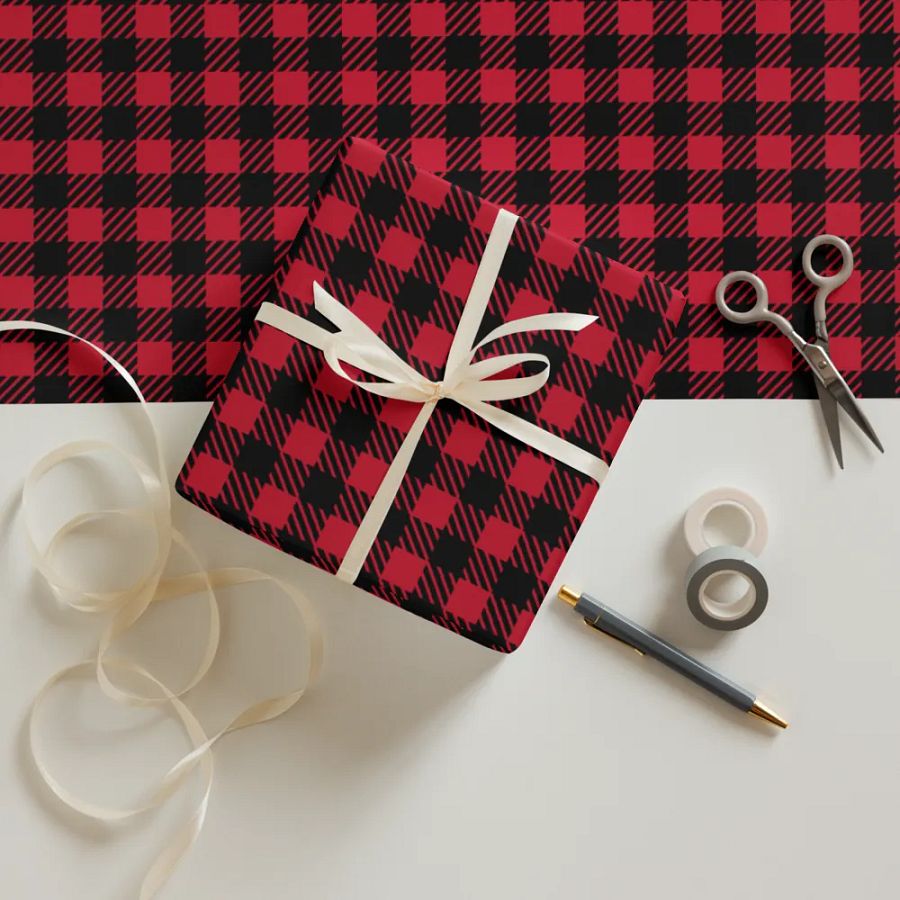 Buffalo Plaid Wrapping Paper Set product image (12)
