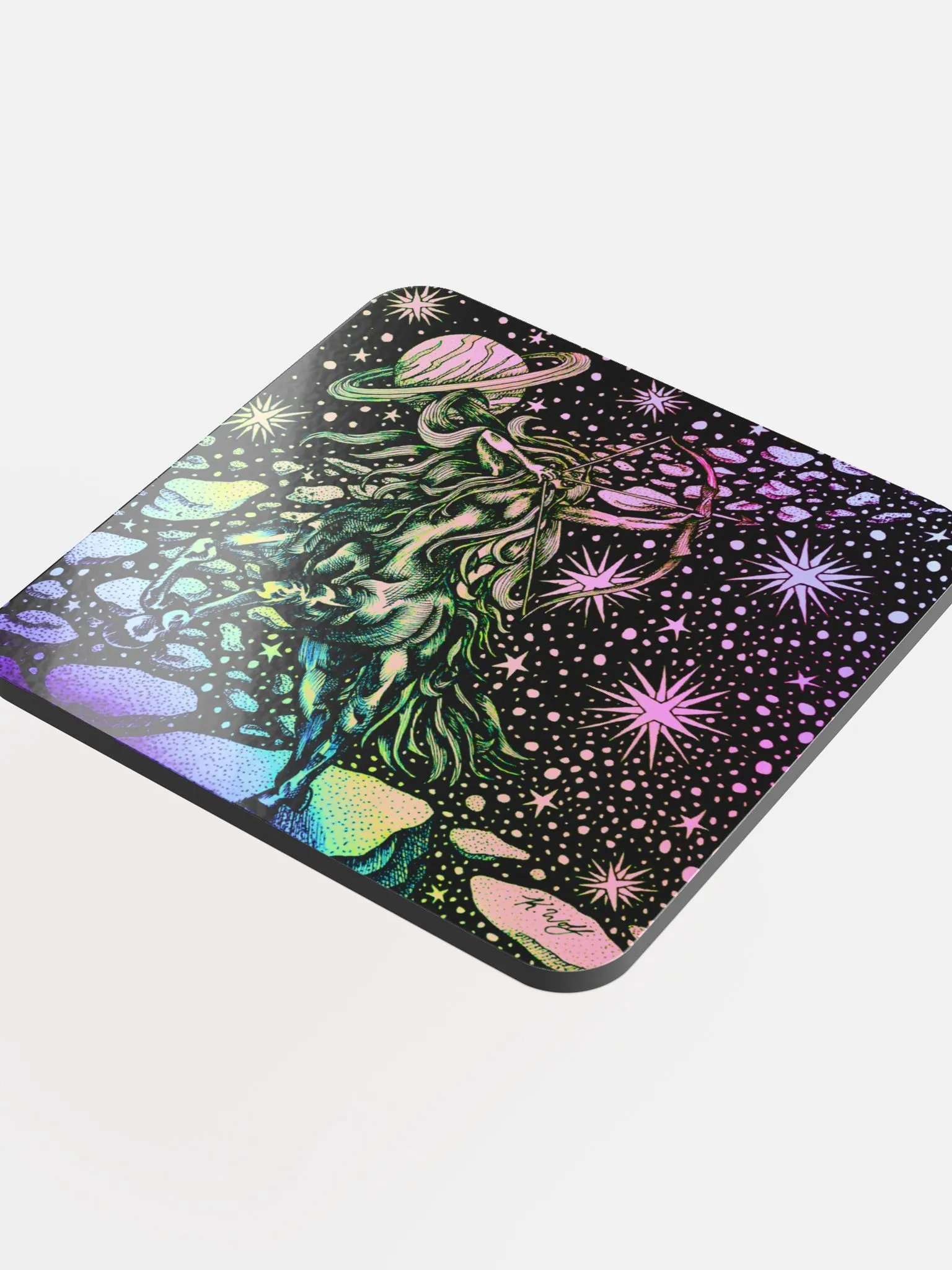 Limited edition Sagittarius Zodiac coaster product image (4)