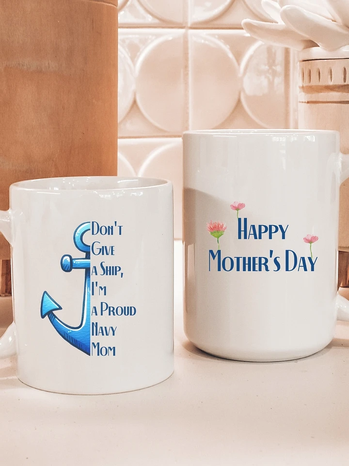 Mother’s Day US Navy Gift Coffee Mug With An Anchor product image (1)