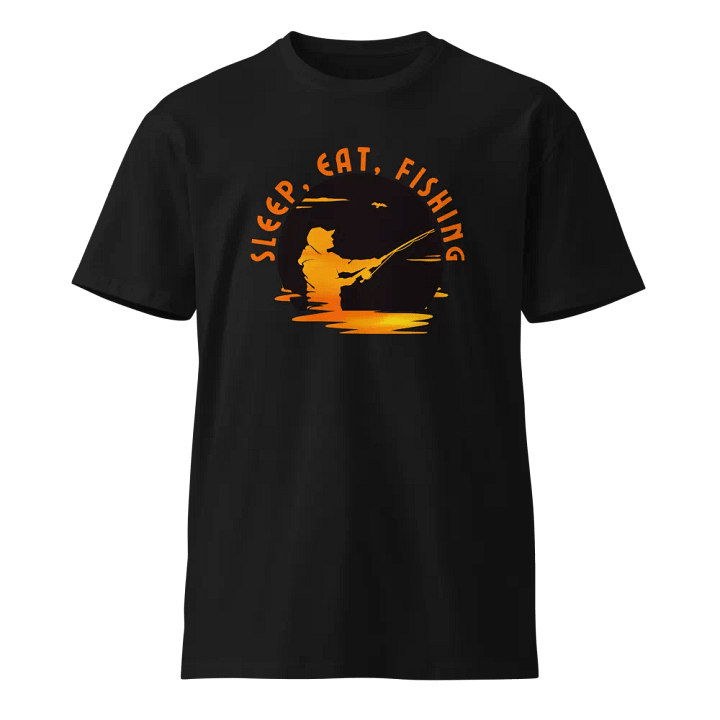Sleep, eat, Fishing - Unisex Premium T-Shirt product image (1)