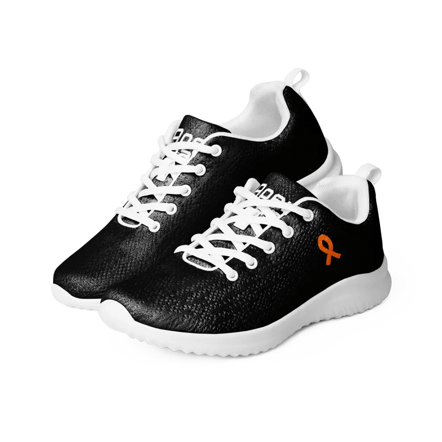 White HApex Gear White Logo Cancer Awareness Orange Ribbon. Black Women's Athletic Shoes product image (8)