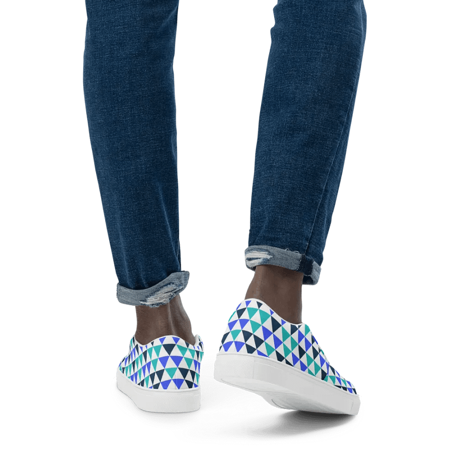 Geometric Triangles Fusion Slip-On Shoes product image (5)