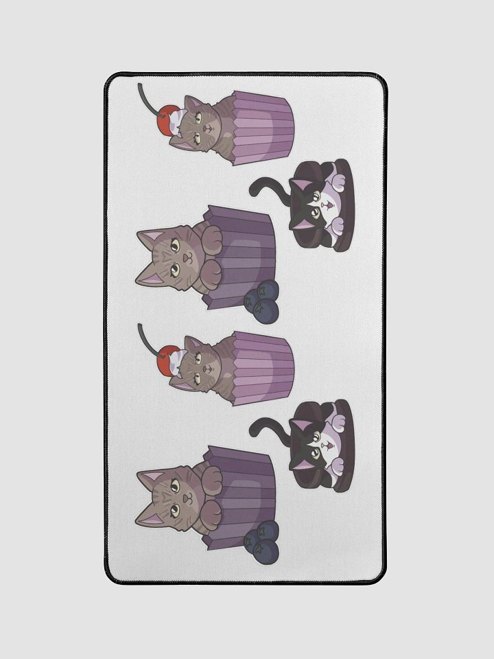 Big desk mat of THE three cats product image (1)
