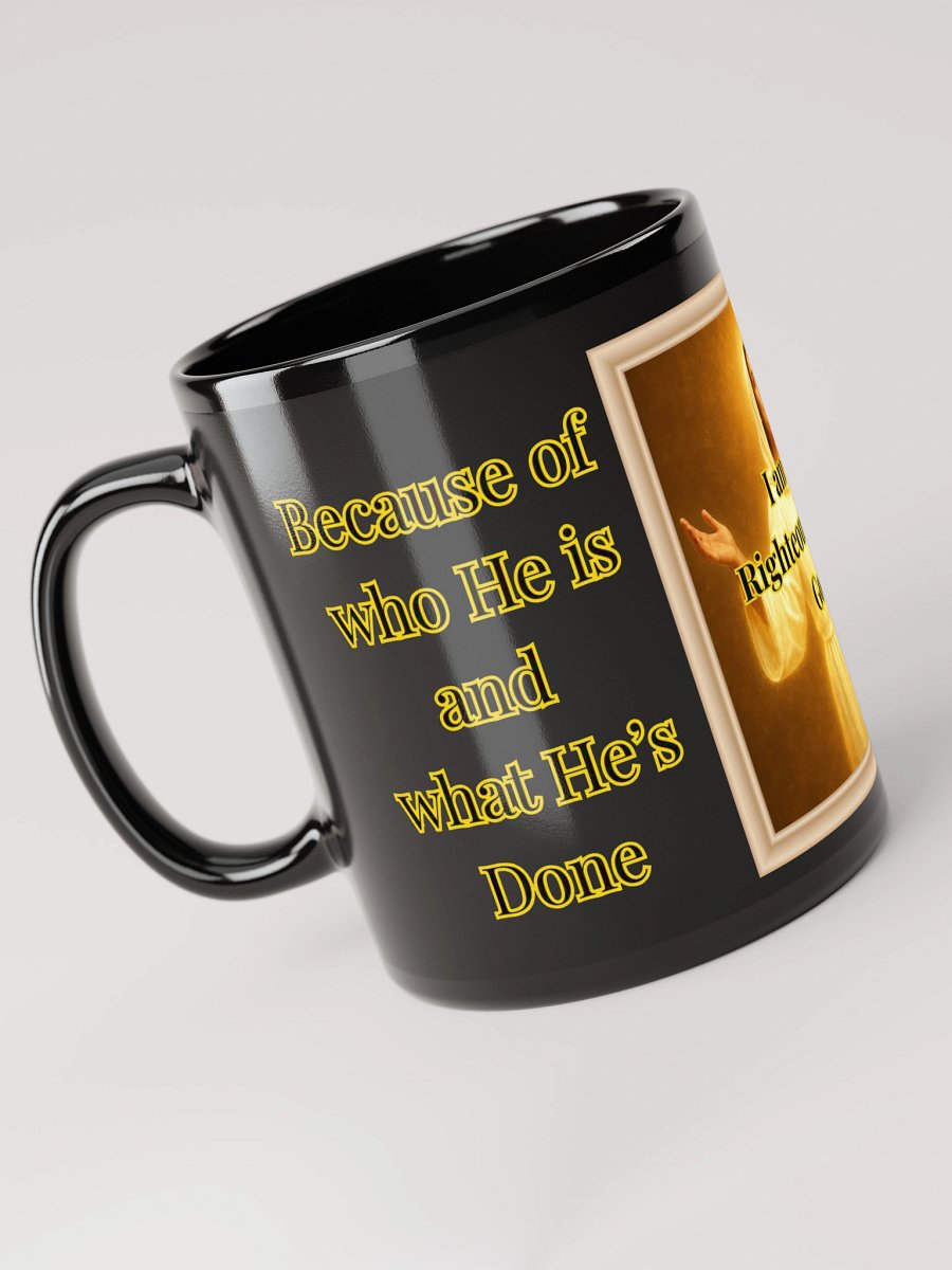I am the Righteousness of God (Female) Glossy Black Mug product image (3)