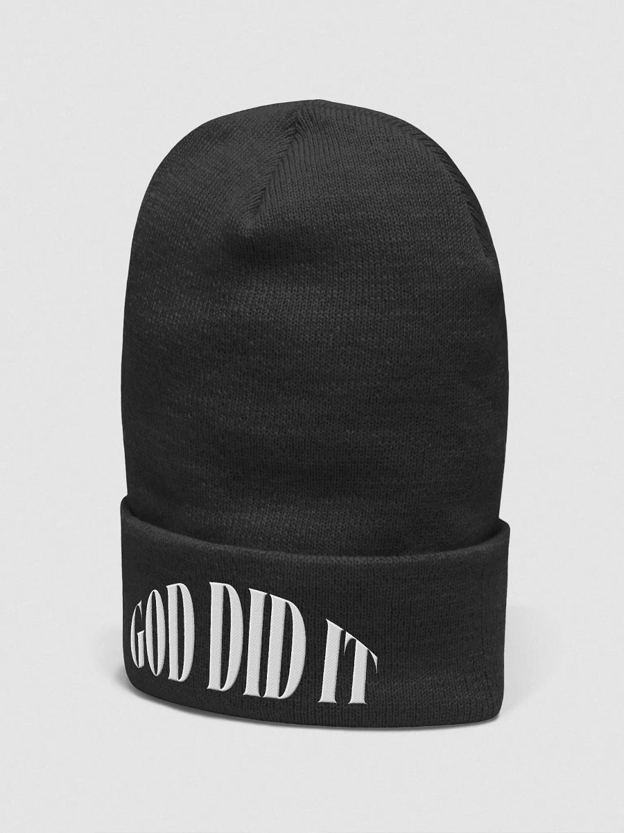 "GOD DID IT" Yupoong Beanie product image (2)