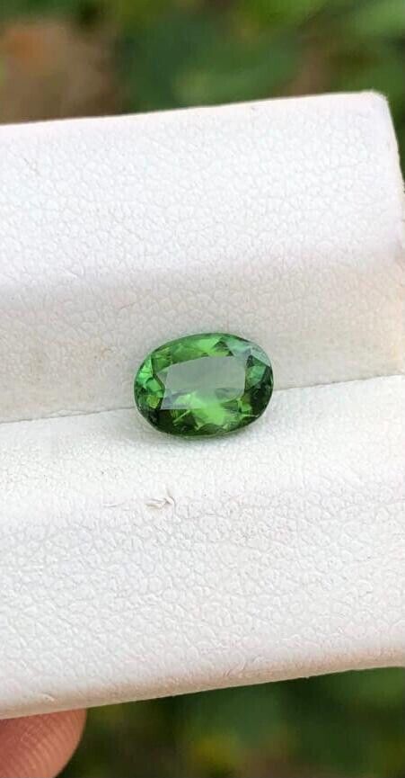 NATURAL TOURMALINE GEMSTONE FOR RING OVAL SHAPED CHROME COLOR GEMSTONE, 1 CARAT product image (6)