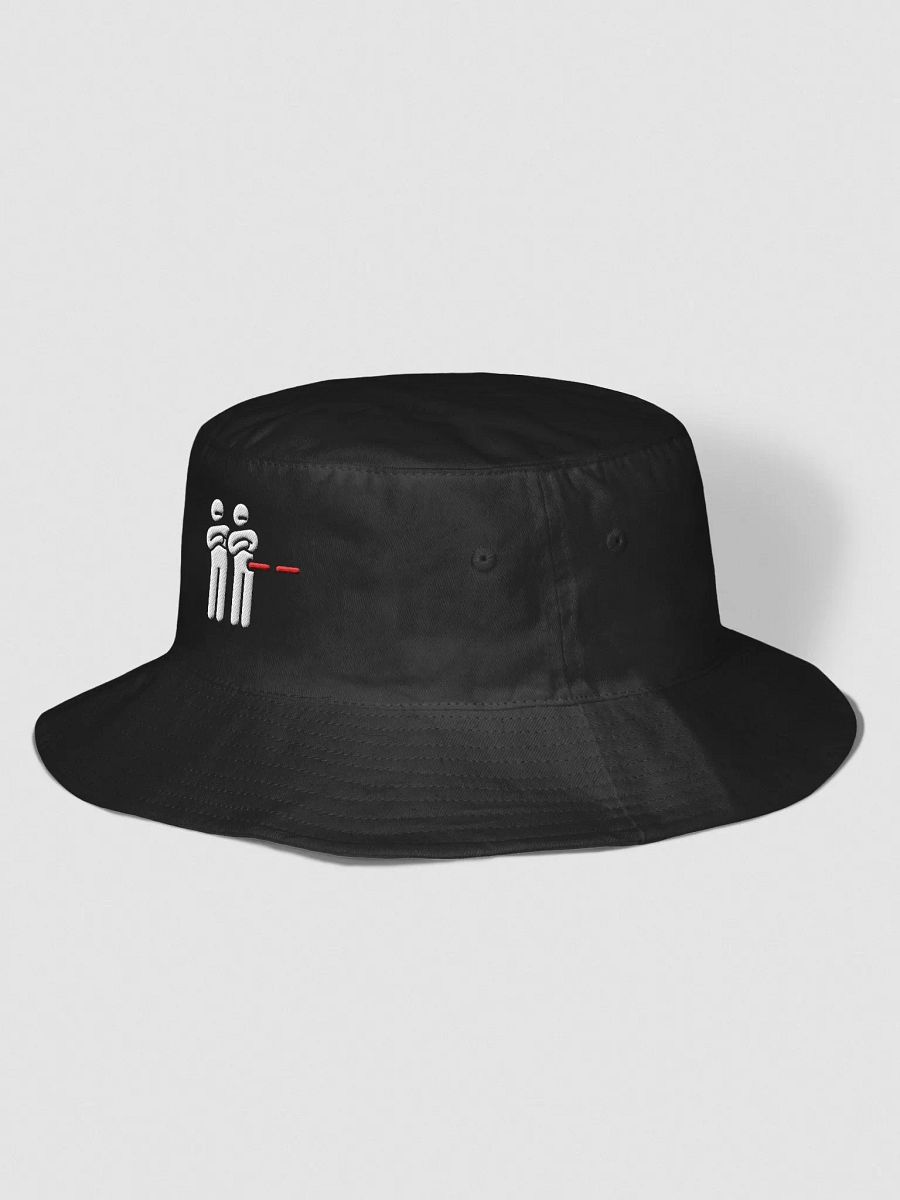"Unimpressed" Embroidered Bucket Hat - White Logo product image (2)