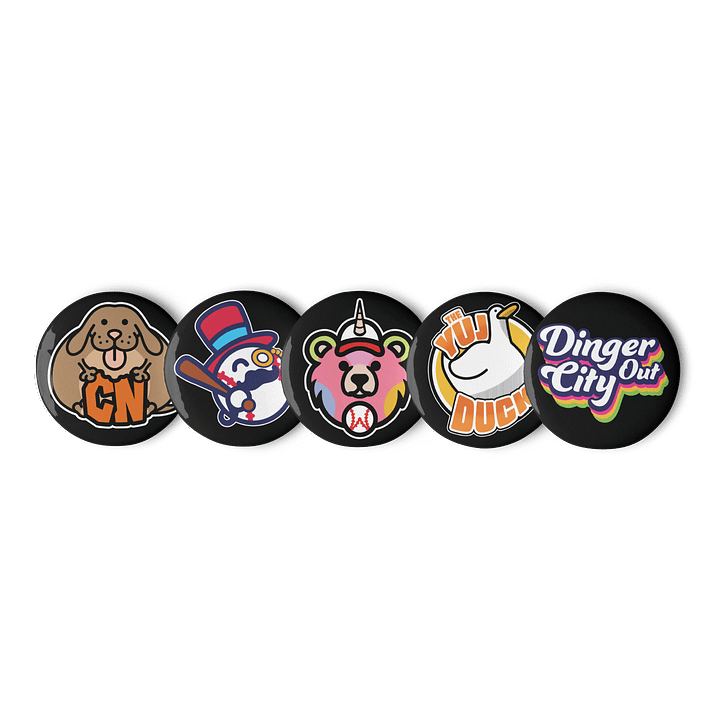 Set of 5 Logo Buttons 2 product image (1)