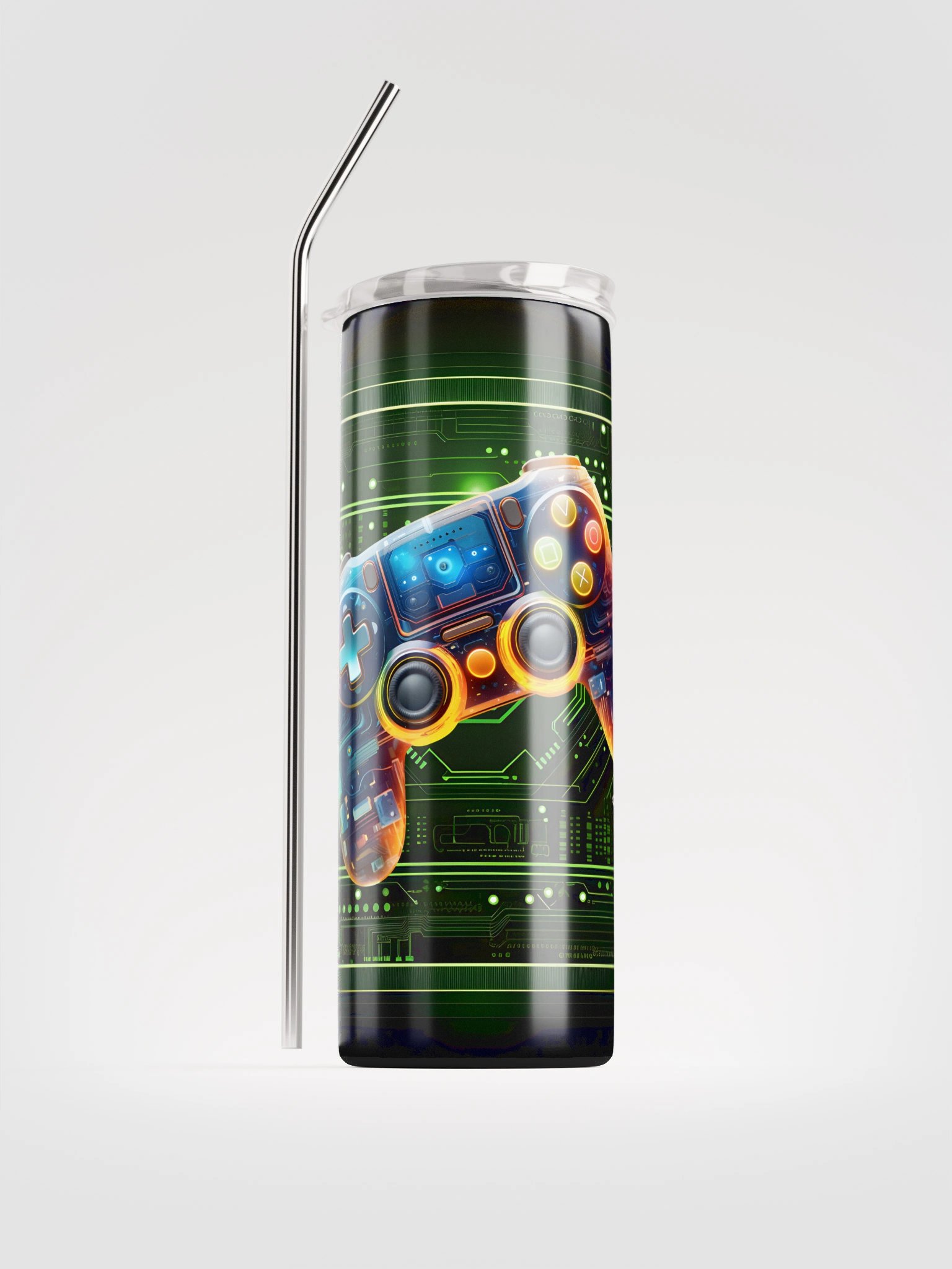 Futuristic Gaming Controller Stainless Steel Tumbler product image (2)
