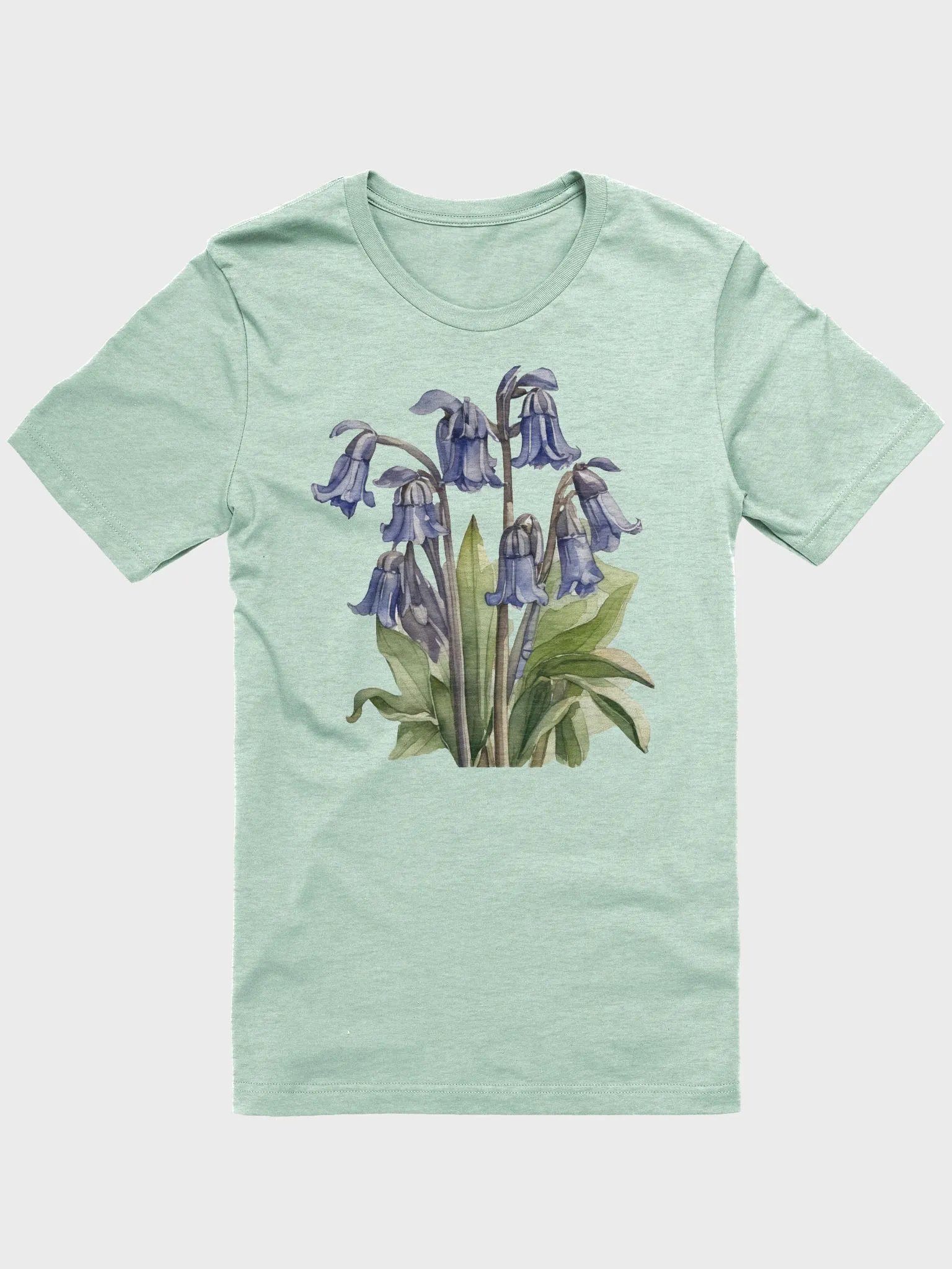 Watercolour of a bunch of Bluebells flower Supersoft T-Shirt product image (1)