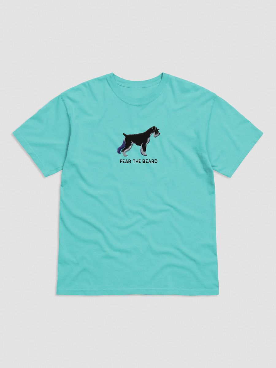 Fear the Beard T-Shirt(Embroidered) of a Standard Schnauzer(Black & Silver) product image (25)