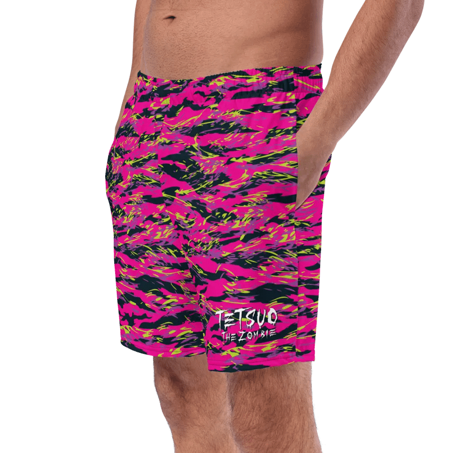 Pink Camo Swim Trunks product image (9)