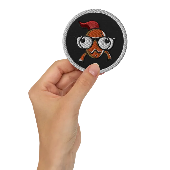 FEESH Logo Circle Patch [white border] product image (3)