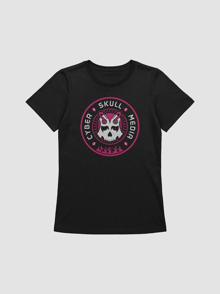 Cyber Skull Media Logo Tee | Pink (Women's Fit) product image (1)