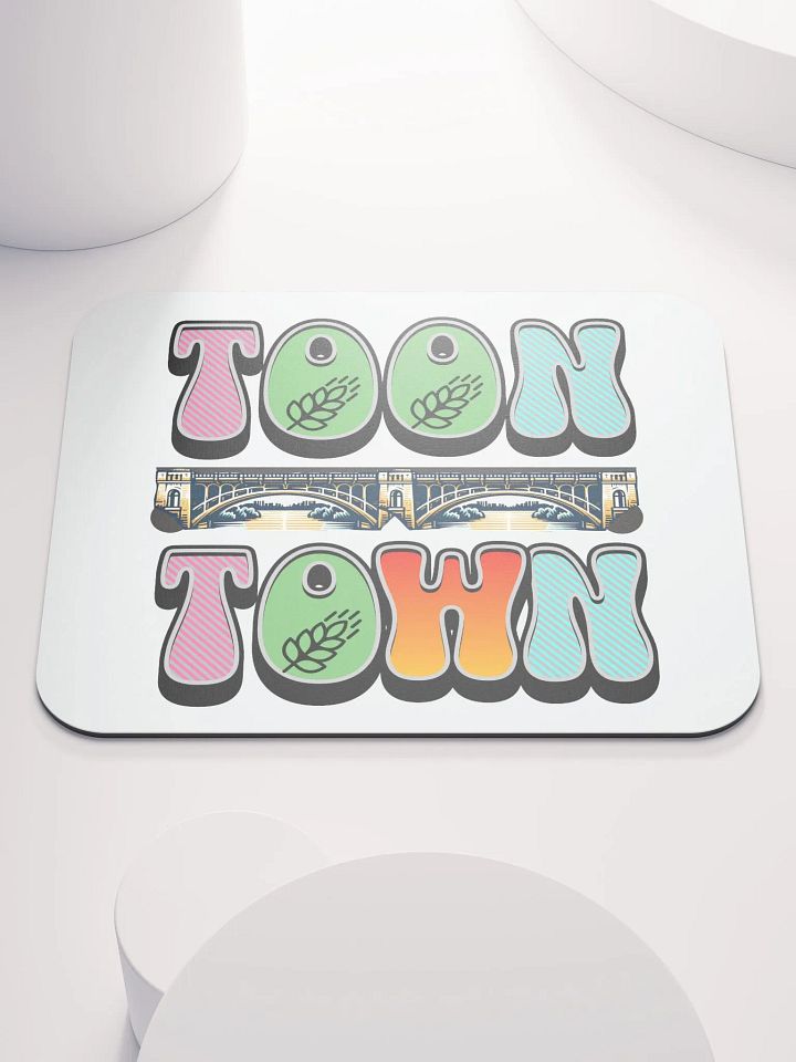 Toon Town Saskatoon Bridge Mouse Pad product image (1)