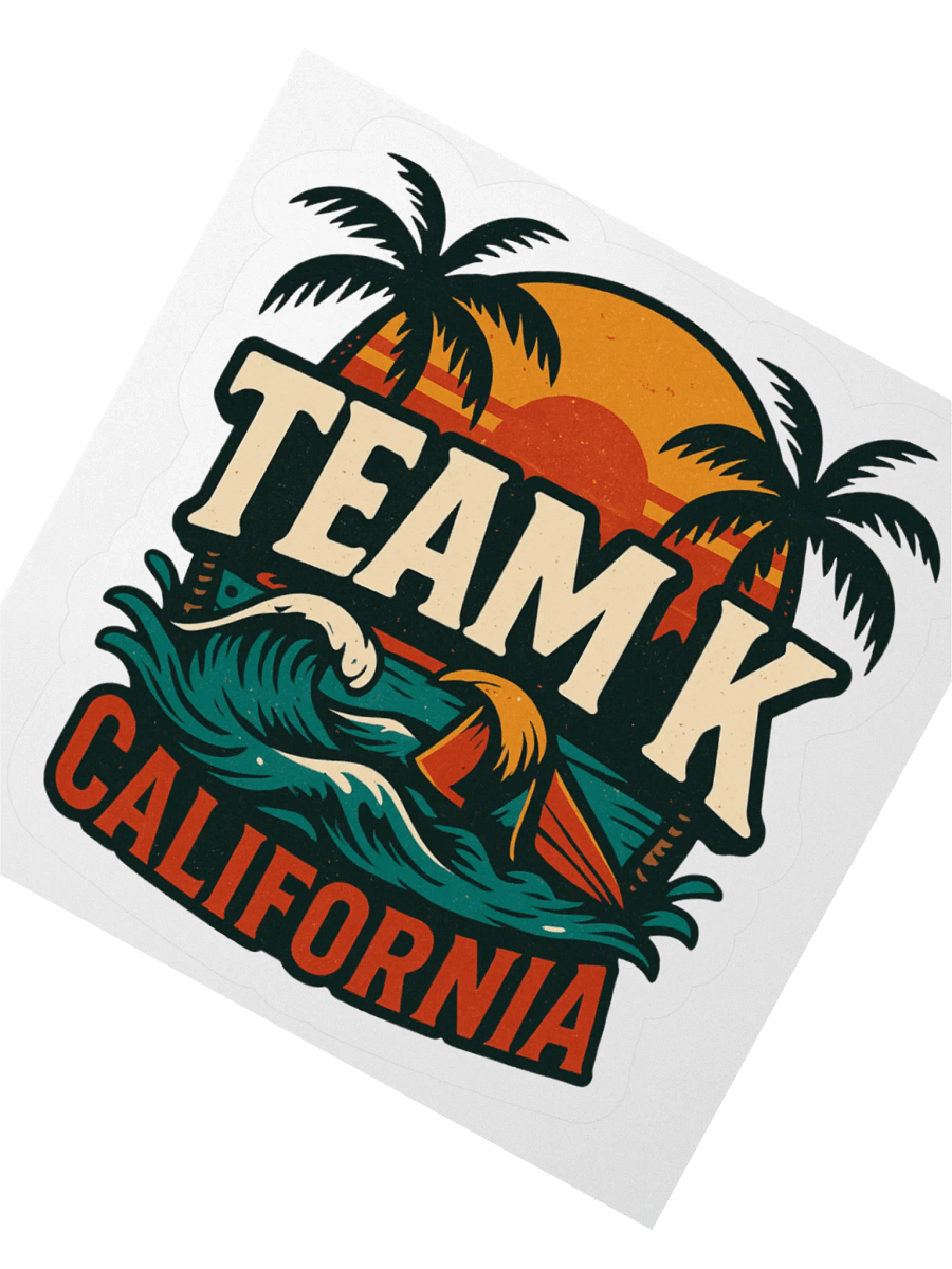 TEAM K CALIFORNIA STICKERS product image (5)
