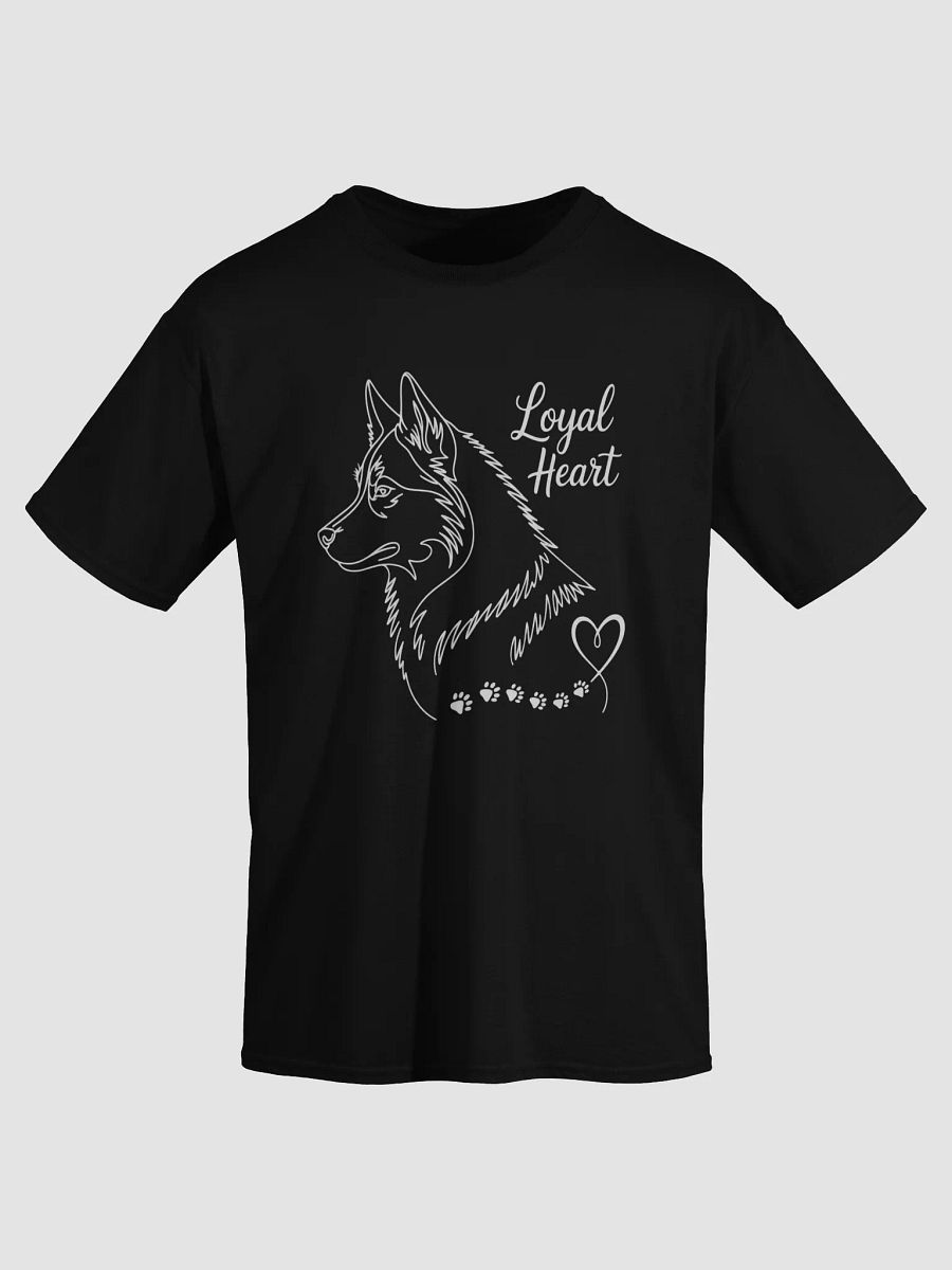 Loyal Heart Dog Line Drawing T-Shirt product image (26)