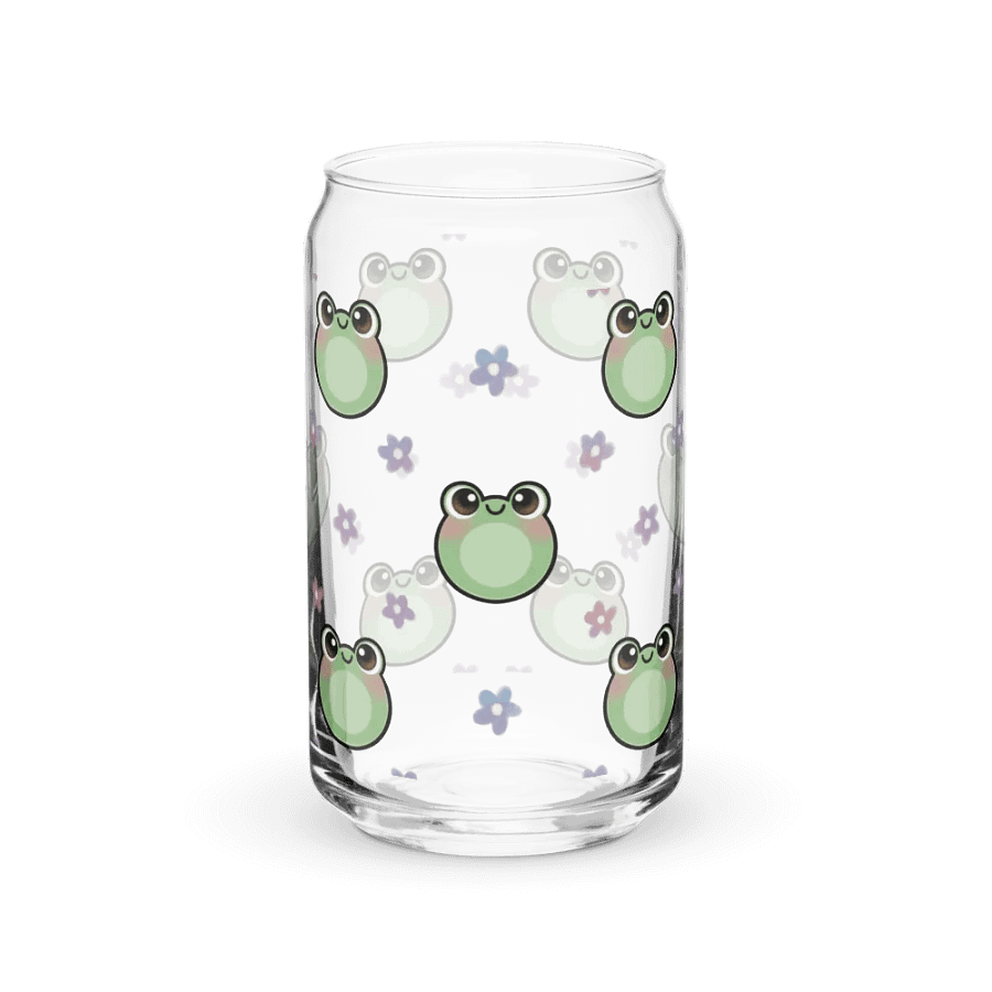 Froggy Pattern Glass Cup product image (2)