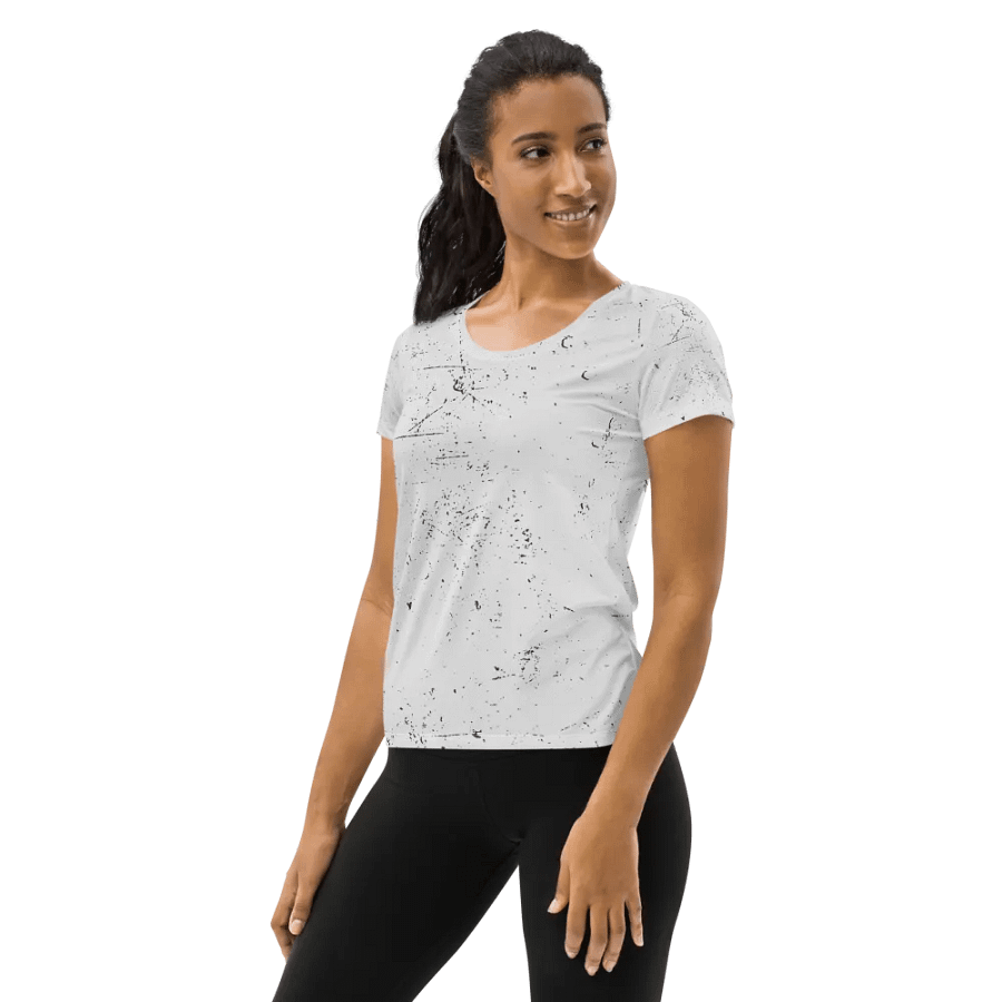 Customizable Distressed Texture Women's Sports Tee product image (3)