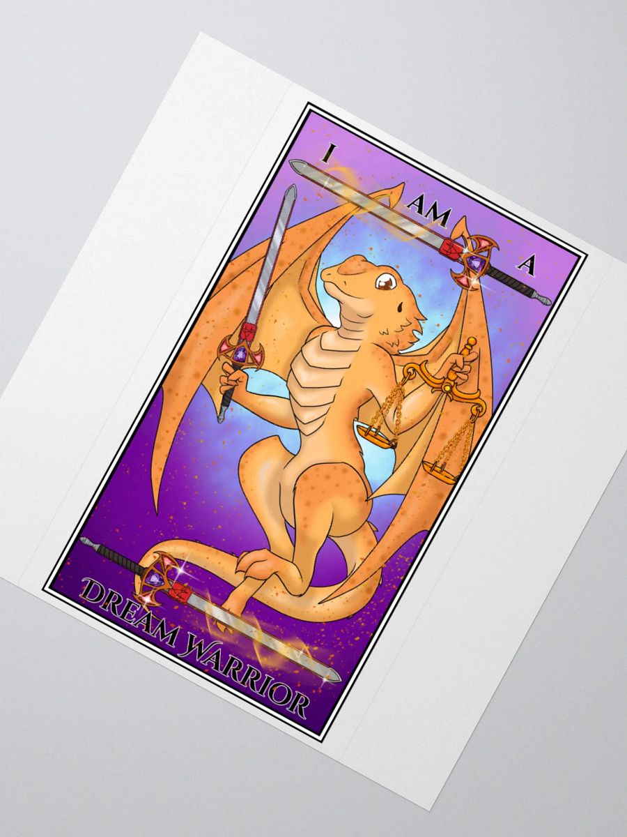 Day of the Dragon "Justice" Tarot Card Sticker product image (5)