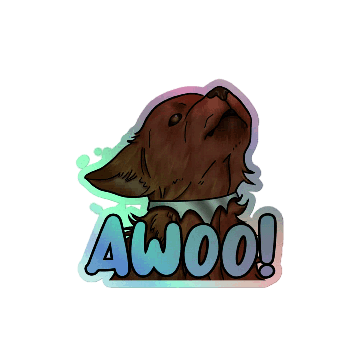 AWOO! Holographic Wolf Sticker Sheet product image (2)