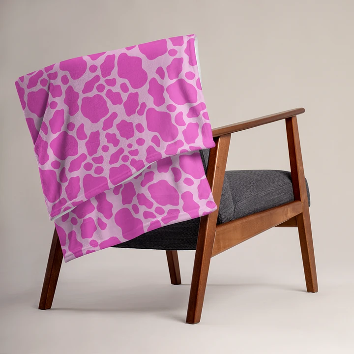 Pink Cow Skin Blanket product image (2)