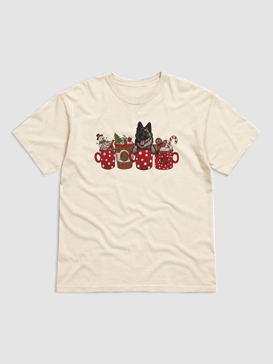 Cute German Shepherd(2) in a Christmas Cup T-Shirt | Funny Christmas Pup in a Cup product image (14)