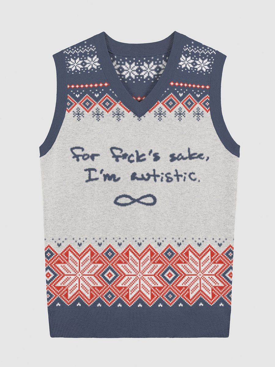 FFS, I'm autistic. (holiday vest 1) product image (5)