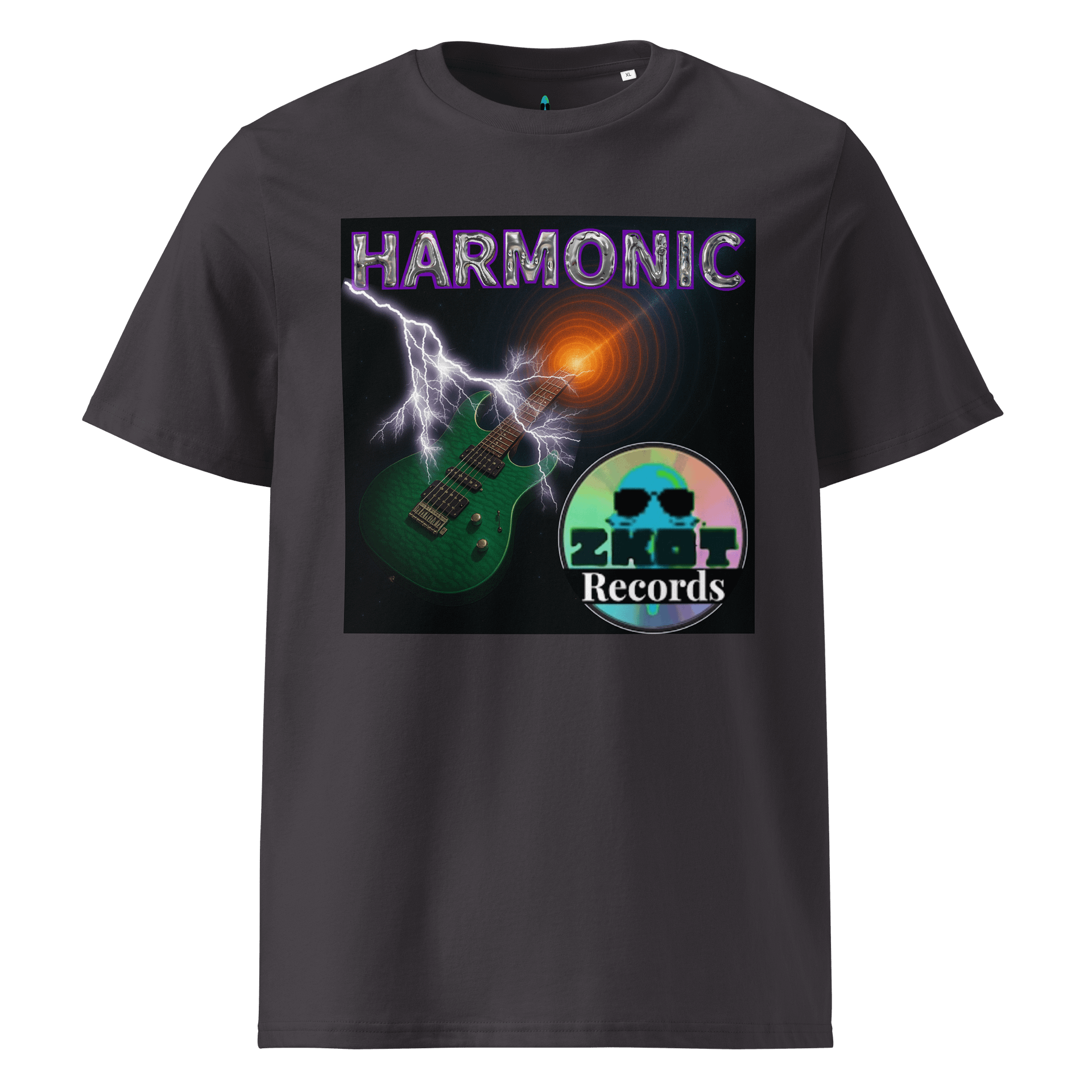 Harmonic Album Cover Ribbed Collar T-Shirt - Show your Support with Style - Menswear, Womenswear - 100% Organic Cotton product image (6)