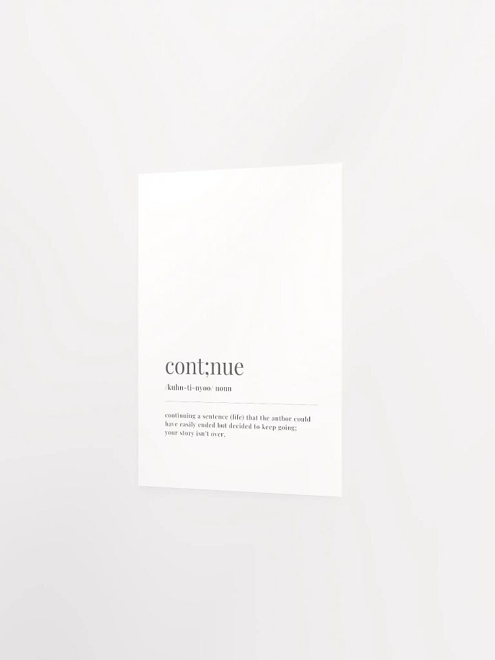 Cont;nue Definition Poster Print product image (11)