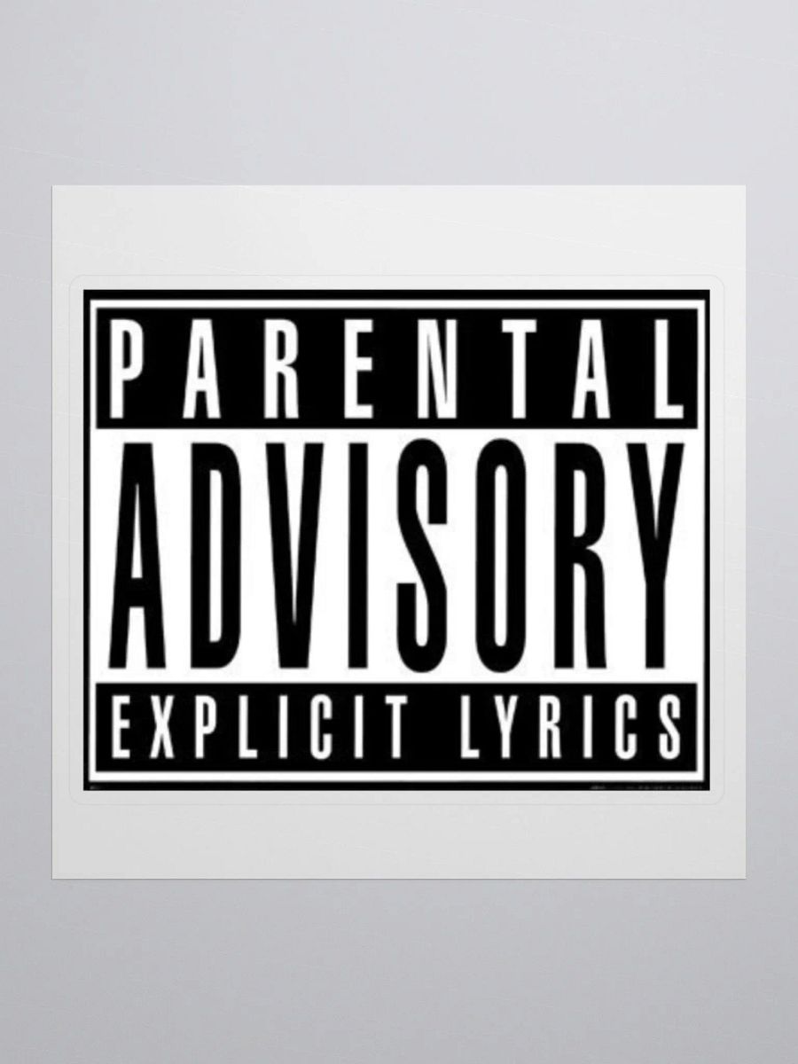 Parental Advisory Explicit Lyrics sticker product image (1)