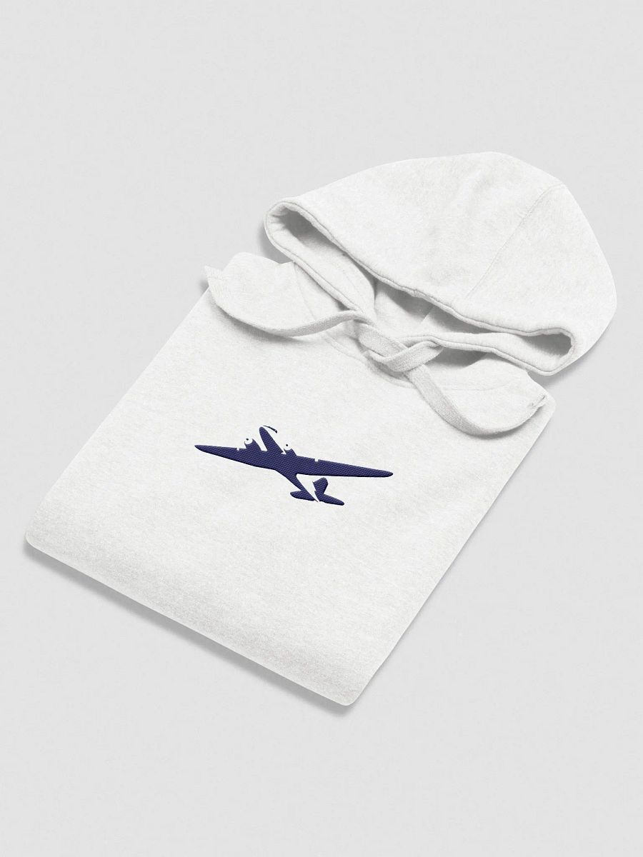 Embroidered Abstract Daisy DC-3 Hoodie White product image (4)