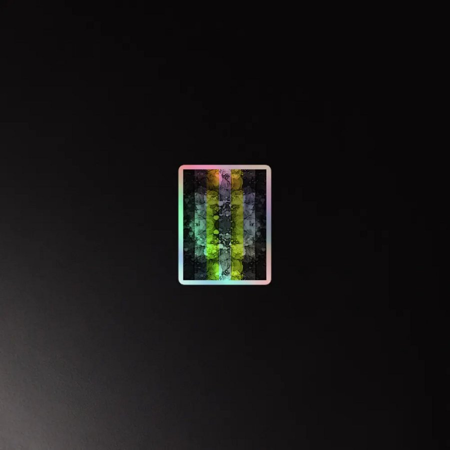 Demigender Pride Flag Sticker (Textured Variation) product image (2)