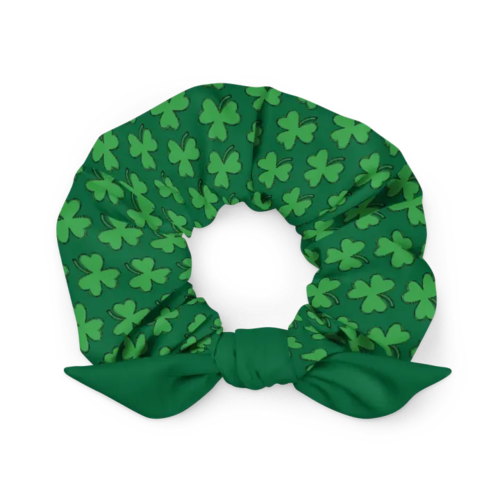 St Patrick's Day Shamrock Scrunchie ☘️ product image (1)