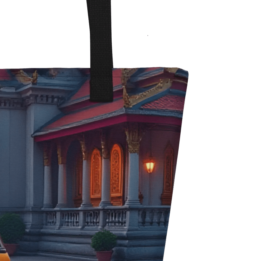 Tuk-Tuk at Sunset Near Thai Temple Tote bag. product image (9)