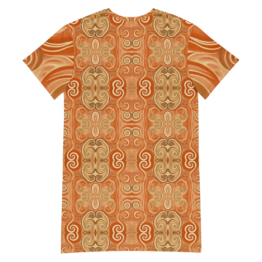 Funky Latte Liquid Tie-Dye T-shirt Dress product image (7)