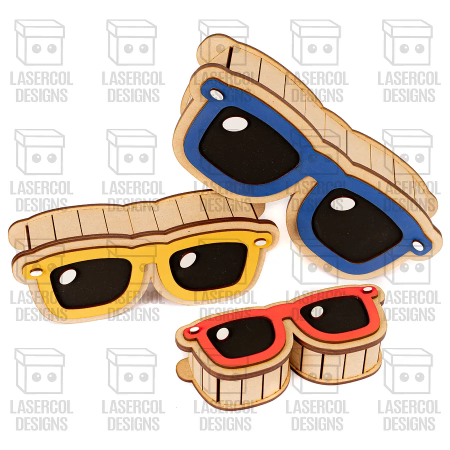 Glasses Shaped Boxes Bundle Set 1 & 2 - Laser Cut Files product image (5)