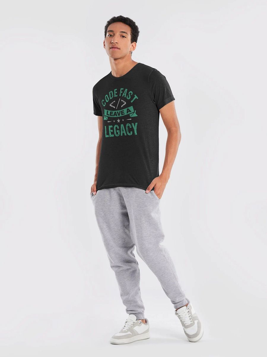 "Code Fast, Leave a Legacy" T-Shirt – Ultra-Soft Tri-Blend product image (9)