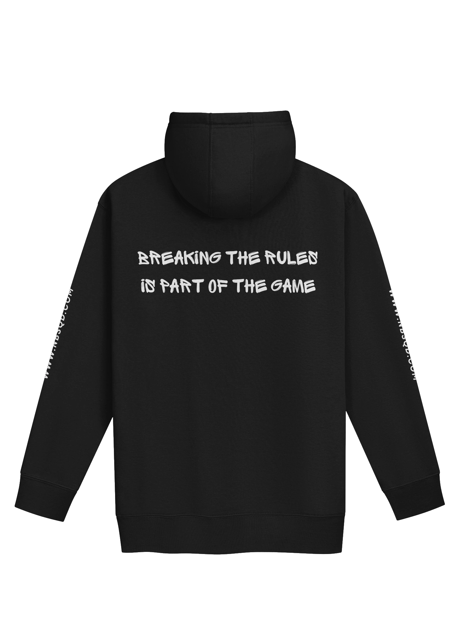 Noobsquad “NBSQD Graffiti – Break The Rules, It’s Part of The Game” Ladies Hoodie BLK product image (2)