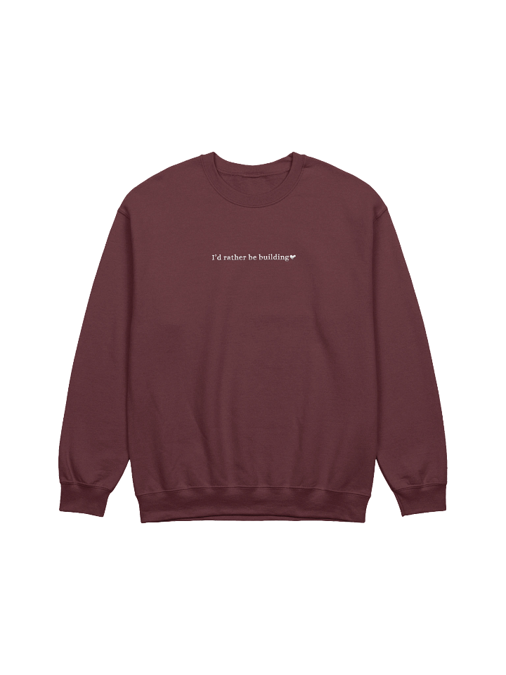 I'd rather be building crew (embroidered) product image (1)