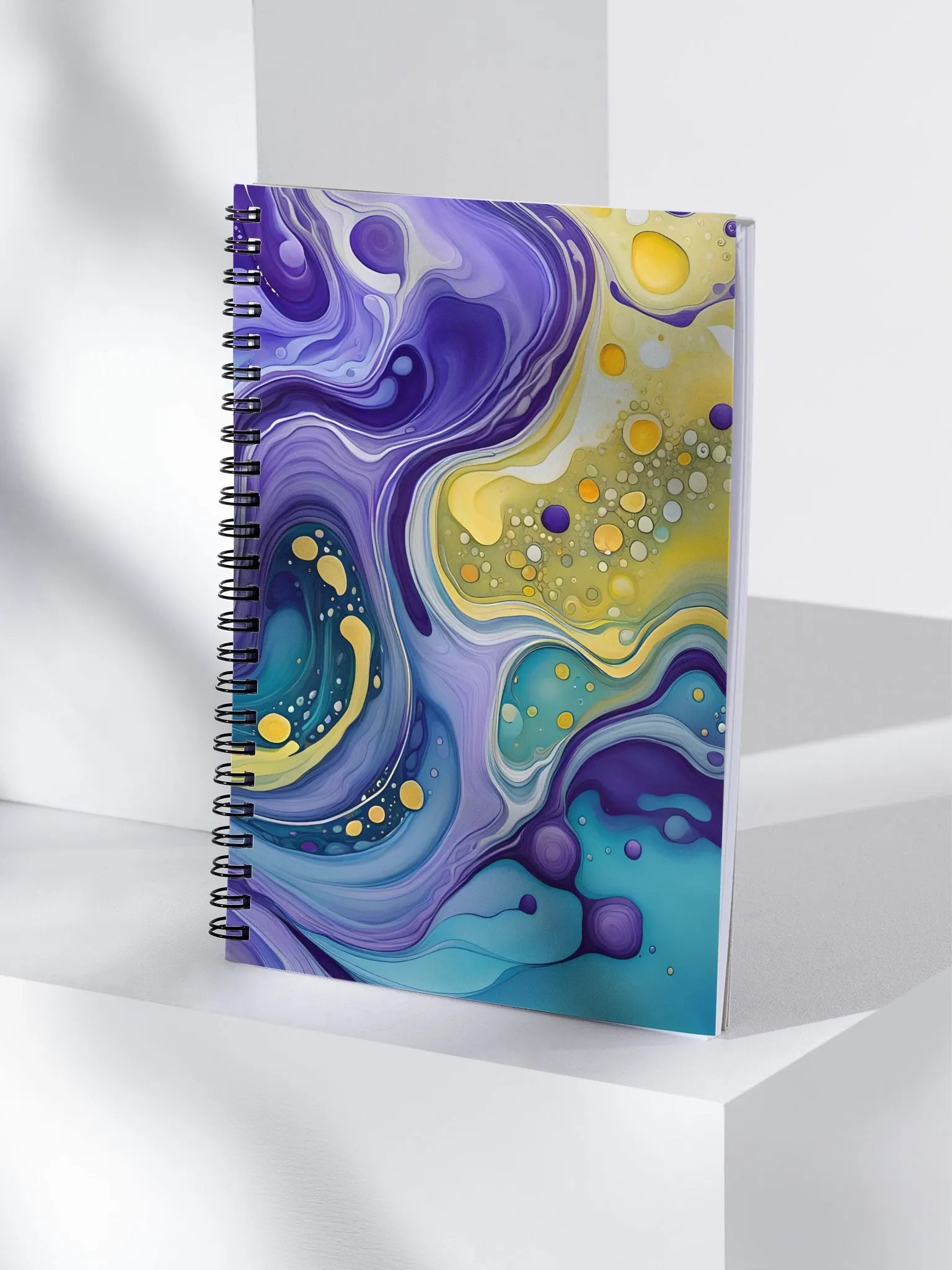 Cosmic Harmony Fluid Art Notebook product image (4)