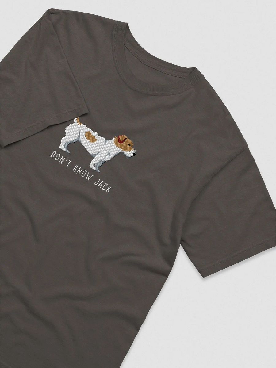 Don't Know Jack T-Shirt(Embroidered) of a Jack Russell Terrier(Rough Coat) product image (6)