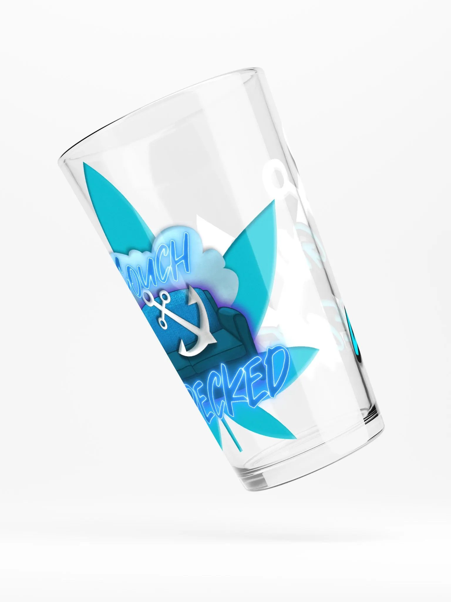 Glass Blue w/ Leaf & Anchor product image (4)