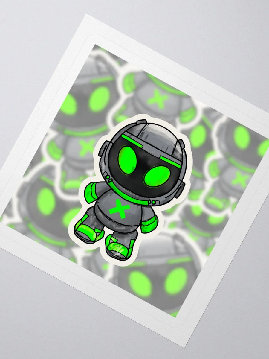 Robotic Alien Kiss Cut Stickers product image (6)